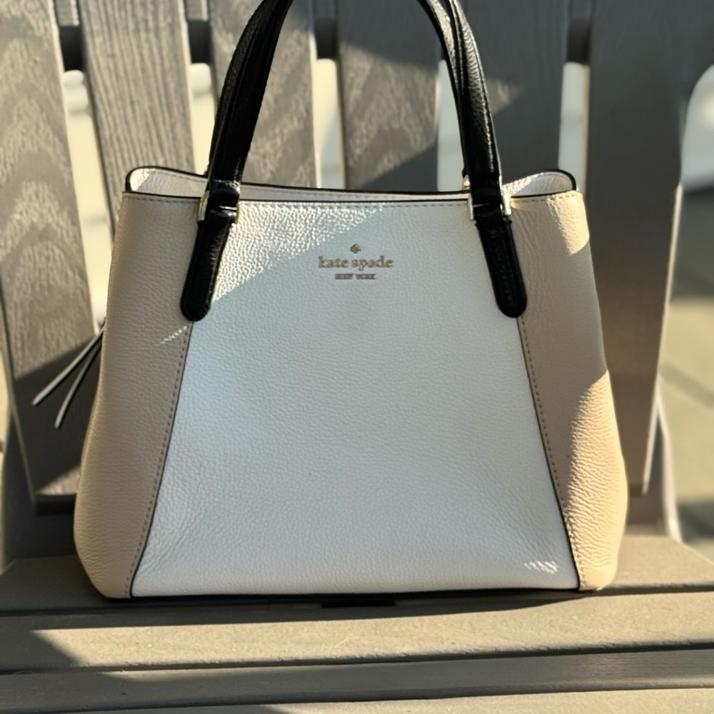 kate spade Elegant Black and Cream Satchel